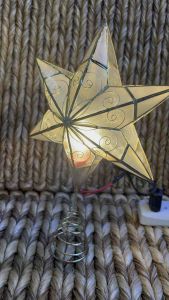 Capiz christmas tree topperchristmas tree toppertopper for christmas tree