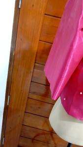 Modern Kimona Plain with Pearl Double Lining Crop Top