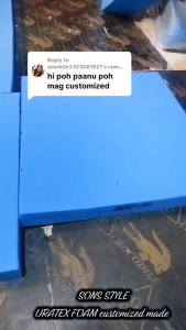 (2)URATEX FOAM CUSTOMIZED MADE BY CLIENT REQUEST SIze 2x18x31.5 inches