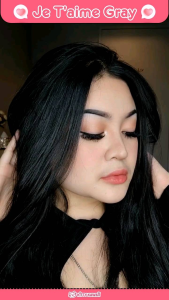 Je T'aime คอนแทคเลนส์ รุ่น 0.00-10.00 สีเทา/ตาล Gray/Brown