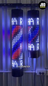 JBD storehouse ไฟหมุน ไฟหมุนร้านตัดผม ไฟหมุนร้านเสริมสวย ไฟLED ตัวหนังสือHAIR มี4ขนาด60/90/120/150cm