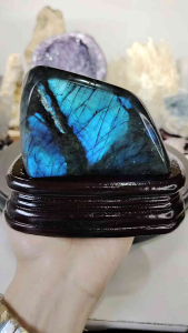 Natural Madagascar High Grade Labradorite Crystal Ornament PLB06 #Labradorite