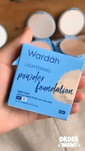 ( NEW) PROMOOOO BEDAK PADAT REFILL wardah lightening powder Foundation spf 40++++ light feel 12 gram