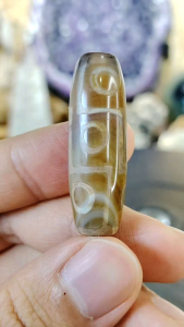 Natural Tibetan Nine Eye DZI Agate Crystal Drum Beads SD14 #DZI #Natural Crystal