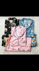 BAJU TIDUR / PIYAMA PAKET MURAH 90000 ++ DAPAT 3 SETEL LD 104 CM (LENGAN PANJANG CELANA PANJANG)