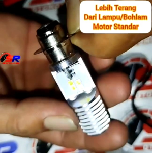 Lampu Depan LED Motor Suzuki Smash NR Soket H6 T19 AC/DC 12 Volt Pengganti Dop/Bohlam Standar