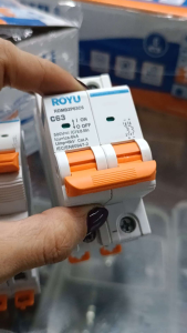Royu 63A 2pole DC MCB for solar 500V-63A Icu=6kA Uimp=6kV Cat.A IEC/EN60947-2.