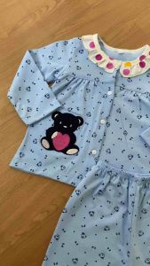 Baju Tidur Anak Perempuan Setelan Piyama Cewek Bayi Jojo 6 Bulan - 2 Tahun - Motif Bear Series 281