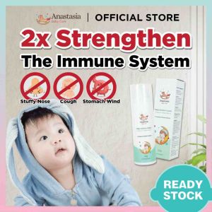 ANASTASIA Baby Comfort Cream Krim Bayi 50g Baby Care Fever Flu Sleep Stomachache Bloating Infection 宝宝安抚霜 发烧伤风感冒睡眠肚子胀风