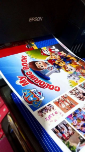 Cartoon Character Coloring Book Back to Back Print