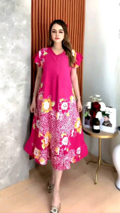 DASTER KLOK CAP COLET LENGAN KUPU LD 110 BUSUI RAYON TEBAL BATIK PEKALONGAN
