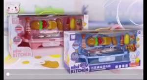 Pretend Playset Bbq Simultion Barbeque Grill Pan Cooking Food Toys Gift Box Birthday Present Mainan Masak Dapur
