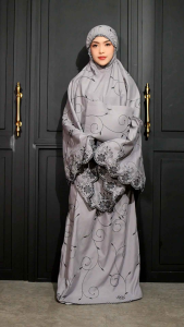 COD Mukena Dewasa Gracella Termurah / Terlaris / terbaru / Motif Bordir Bunga Teratai