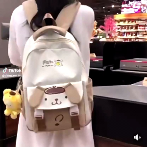 Tas Ransel 2in1 Ransel Anak Sekolah Perempuan SD SMP SMA Free Botol Minum