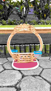 Sangkar Layang Kayu Ukir Antik & Elegan