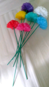 [BUNGA PLASTIK KRESEK] BUNGA POMPOM PERTANGKAI 35 CM ARTIFISIAL