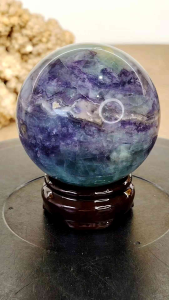 Natural High Grade Fluorite Crystal Ball Ornament SF13 #Crystal Ball #home decor