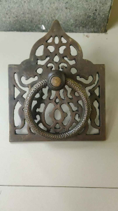 Tarikan Pintu Gebyok Kuningan Motif Gby 061 Antik 2 Pcs