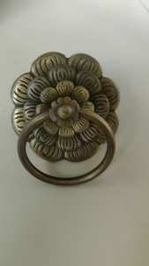 Tarikan Pintu Gebyok Kuningan Motif Gby 039 Antik 2 Pcs