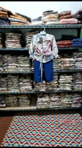 Setelan anak perempuan terbaru one set cringkel 1-12 tahun