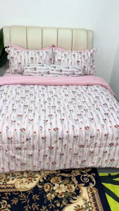 BEDSHEET COMFOTER 7IN1 QUEEN KING COTTON 1200tc