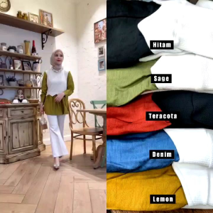 Atasan Blush Polo Linen Mix Knit: Pilihan Tepat untuk Musim Panas