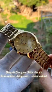 Đồng hồ nam size 40mm máy pin Nhật kính sapphire chống xước chống nước tốt đồng hòi O.M g
