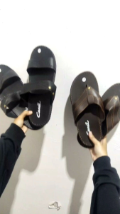 Buy 1 Get 1 Sandal Canvil/ Sandal Kulit Pria/ Sand Kekinian