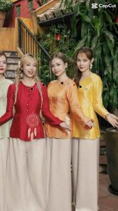 ÁO BÀ BA ĐỦ MÀU T.T.Ằ.M PHỐI QUẦN ỐNG XÉO ĐI CHÙA  ĐI CHƠI  CHỤP ẢNH BẠN BÈ