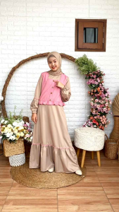 GAMIS ILINA BY CUTETRIK OUTER BISA DILEPAS ANAK REMAJA
