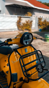 Busa Bantalan peredam pipa variasi Frontrack Backrack Rak vespa || Tulisan POLOS warna ukuran 18 & 22 cm.  Cocok untuk ukuran pipa 16mm sampai 22mm.   Cara pasang : Sobek separo dari busa lalu pasangkan ke pipa.  Bagus murah grosir eceran