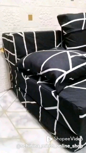 sofabed cover 3cut fully zipper (SQUARE HEAD) canadian cotton