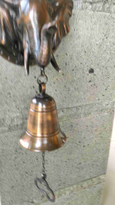 Bel Lonceng Pintu Rumah Kuningan Antik Motif Gajah 1 Pcs