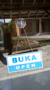 Buka Tutup Sign Akrilik Tanda Toko Kantor Warung Open Closed