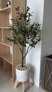 [พร้อมส่ง🚛] ต้นโอลีฟ ต้นมะกอกปลอม ฟอร์มสวยเหมือนจริง ทนน้ำ ทนแดด ไม่ต้องประกอบพร้อมตกแต่ง ตรงปก100%✨