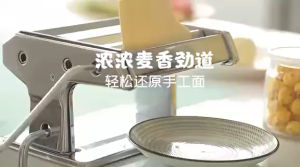 家用多功能压面机 家里小型#压面机 太给力了,做面条饺子馄饨皮真方便,几分钟搞定😋#面条机 #手动不锈钢擀面机