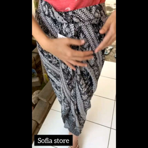 Rok Batik Katun Panjang Pinggang Karet Bawahan Kebaya Moderen Shelly