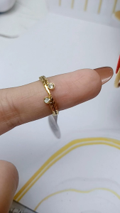 Cincin titanium wanita mata solitaire anti karat garansi 100% Real pict new arrival/cincin titanium korean style rings