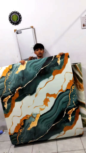 Wallpaper dinding Vinyl Marble 1.2 x 2.8 Meter Tebal 2.5mm / Wallpaper Dinding Motif Vinyl Marbl...