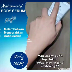Natura whitening body serum