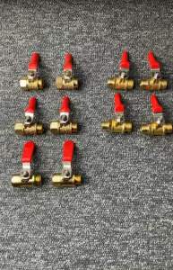 VAN KHOÁ BI ĐỒNG THAU - KHOÁ VAN BI ĐỒNG THAU REN 13.8mm