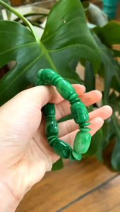 GELANG GIOK ASLI HIJAU 8MM PRIA WANITA