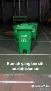 Tempat Sampah Roda Pedal 100L/120L/240L Premium (BIG GARBAGE) By Napolly LXD100K/120K/240K Outdoor Plastik