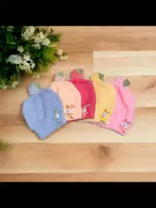 Infant Baby 0-6 Months Girl And Boy Cute Wool Knitted Bonnet Quality FH-1029