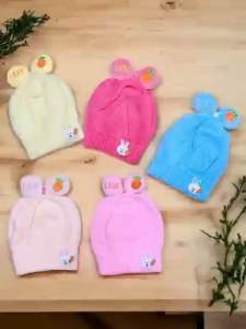 Infant Baby 0-6 Months Old Baby Girl Wool Knitted Bonnet Baby Hats High Quality FH-1028