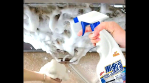 Xịt tẩy rửa đa năng đánh tan dầu mỡ máy hút mùi bếp ga đồ dùng nhà bếp - Chai xịt bọt 500ml