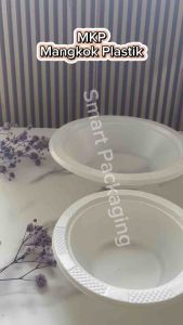 [ISI 50 PCS] MKP Mangkok Makan Kecil Ukuran M5 M6 M7 / Mangkuk Plastik Putih Sekali Pakai / Tempat Wadah Makanan Pesta Uk 5 6 7