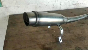 Knalpot Racing Kolong full Polos Anti penyok Bahan tebal Tinggal Pasang