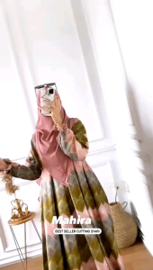 Nabtik Mahira Gamis Syari Set Hijab Bergo
