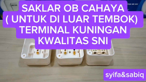 SAKLAR LAMPU / SAKLAR BOHLAM DI LUAR TEMBOK CAHAYA
